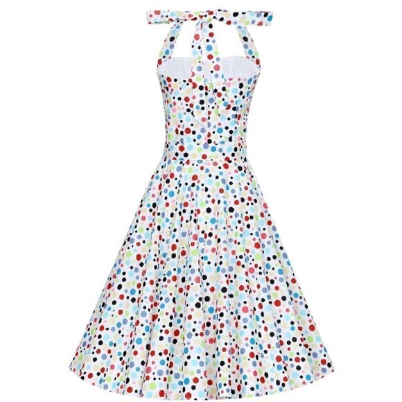 Dolly & Dotty Sophie Dress in Colorful Polka Dots - Picture 3 of 4